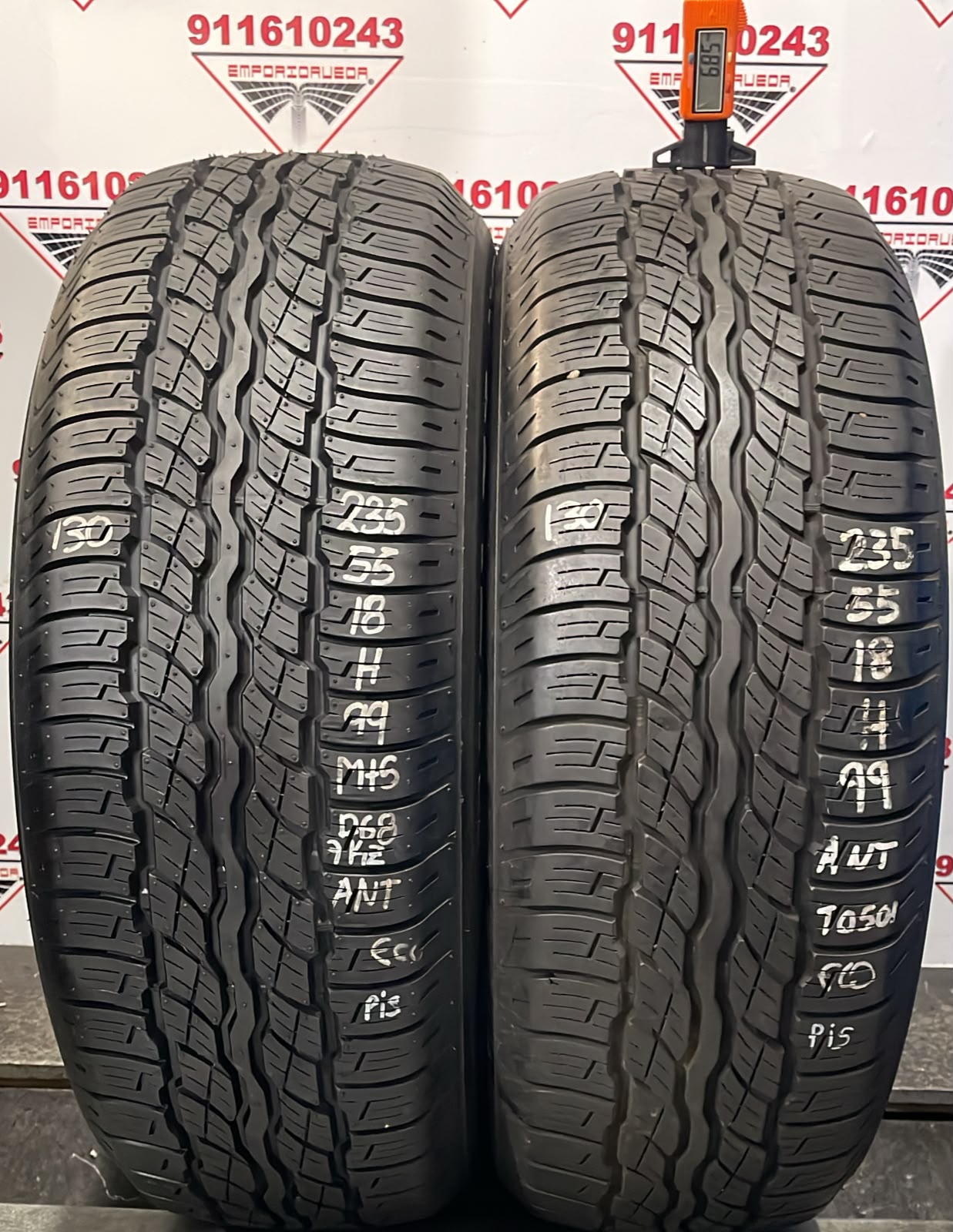 BRIDGESTONE DUELER USADO ECONOMICO  235/55 R18 99 H